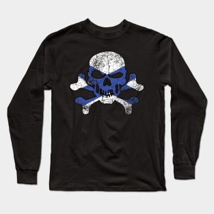 Vintage Nova Scotia Skull Long Sleeve T-Shirt